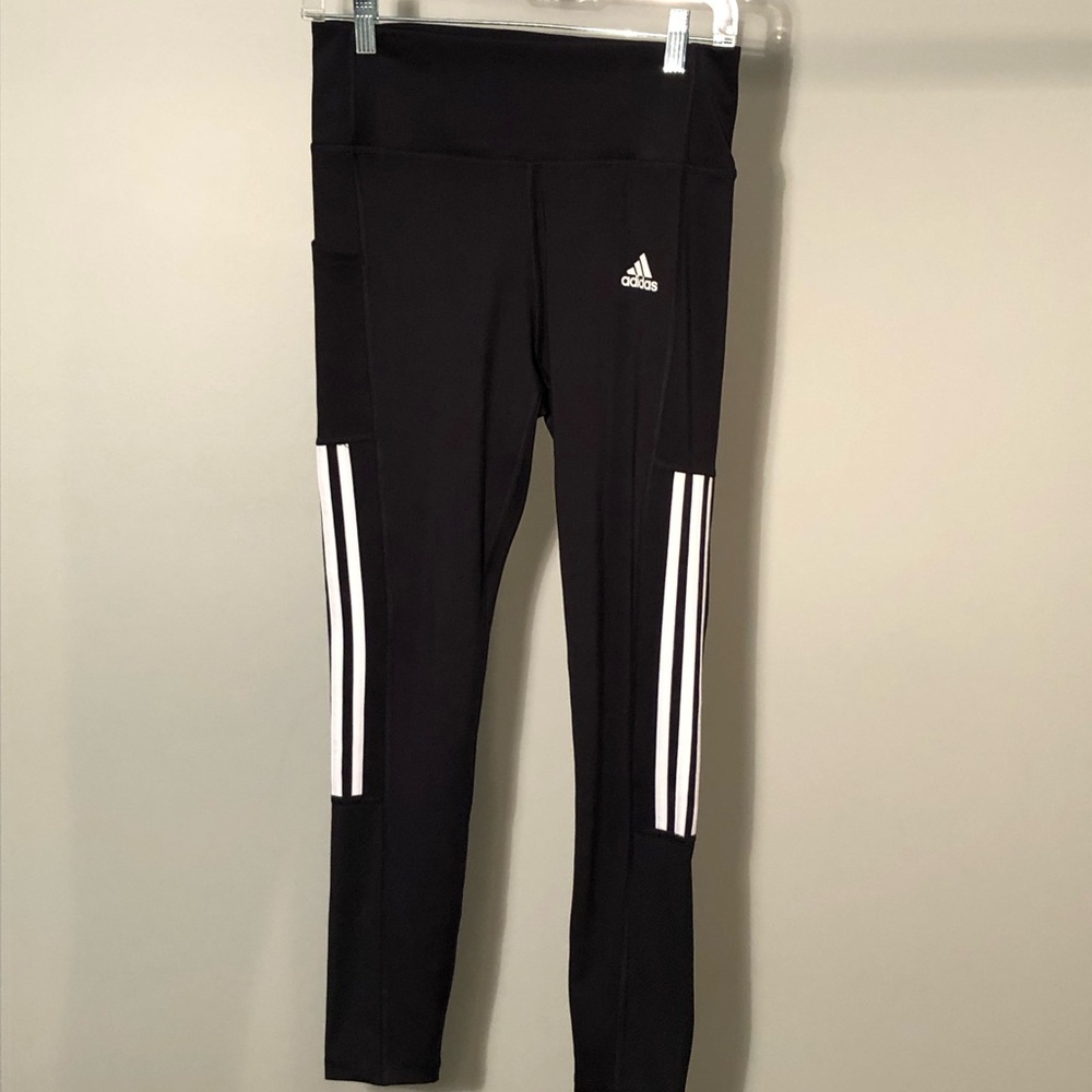 Adidas Black and White Performance Leggings
